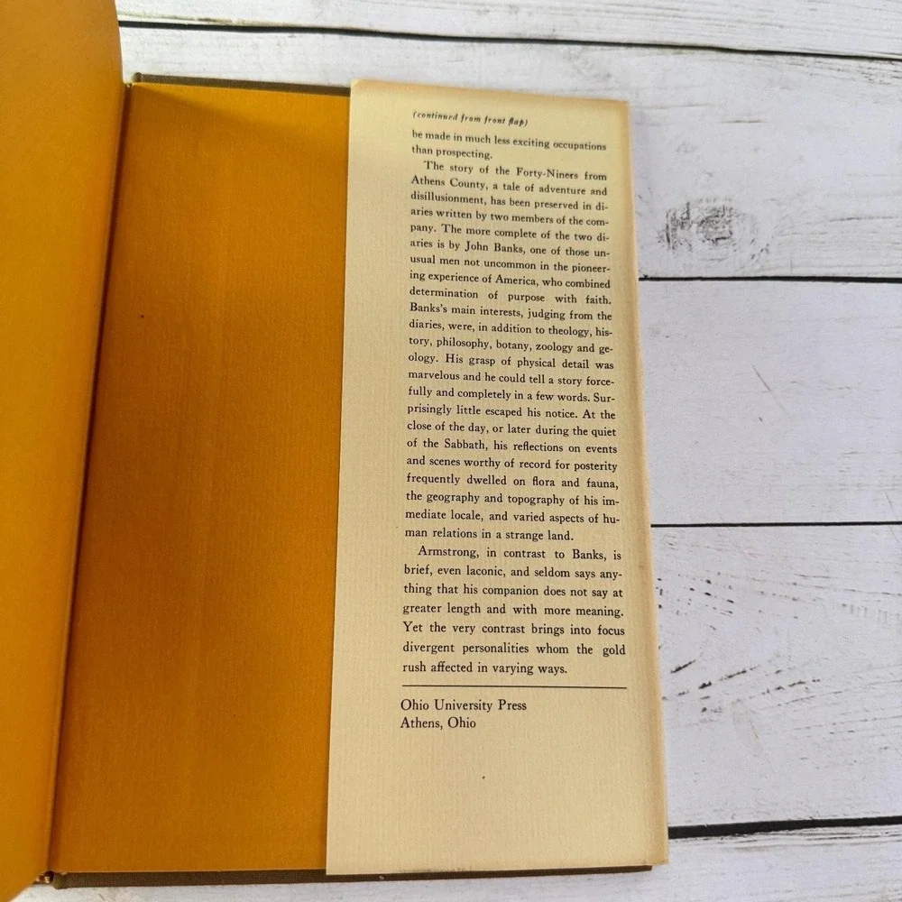Buckeye Rovers in the Gold Rush Scamehorn 1965 Ohio History HC